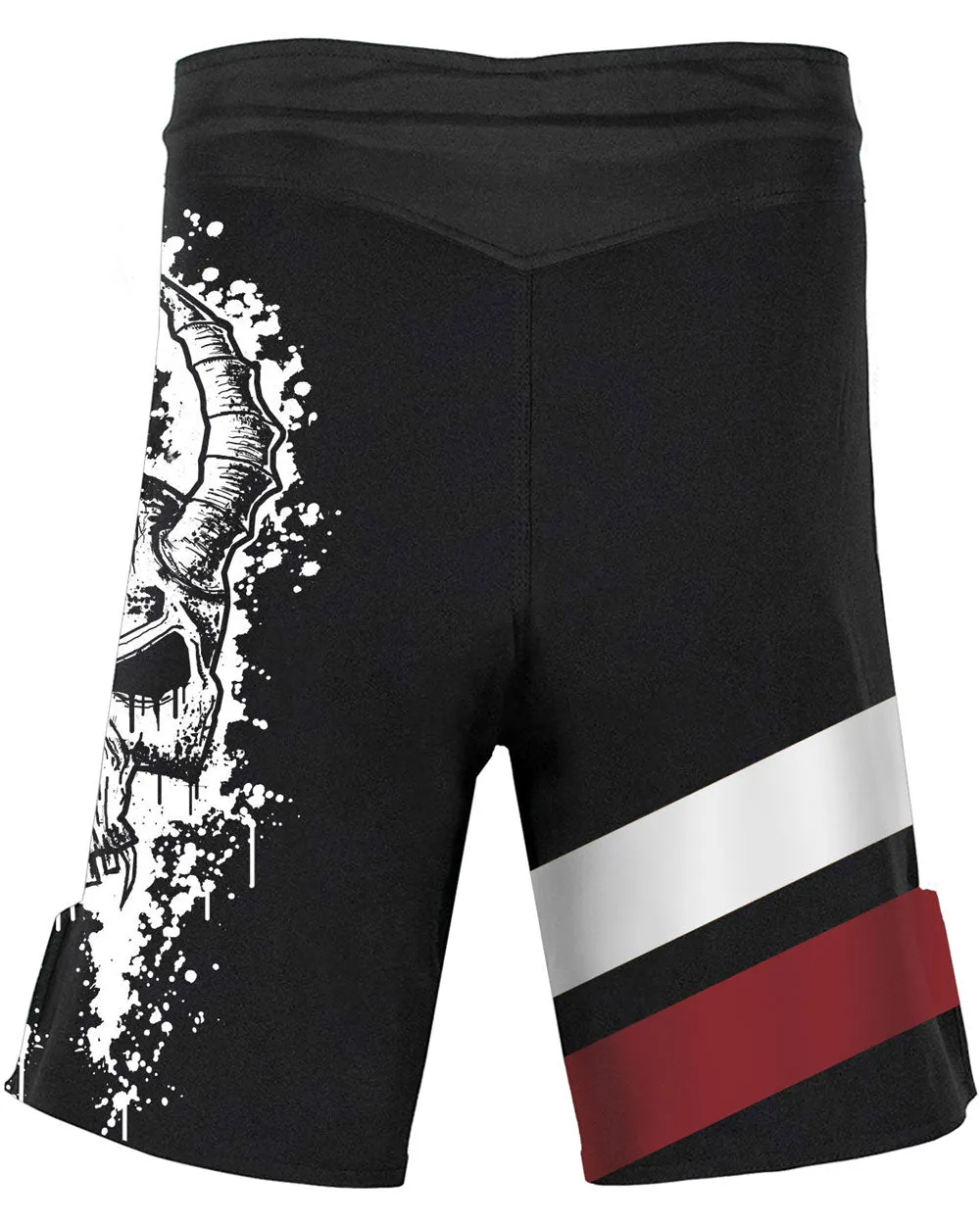 Anime Skull Mens Gym Workout BJJ Shorts