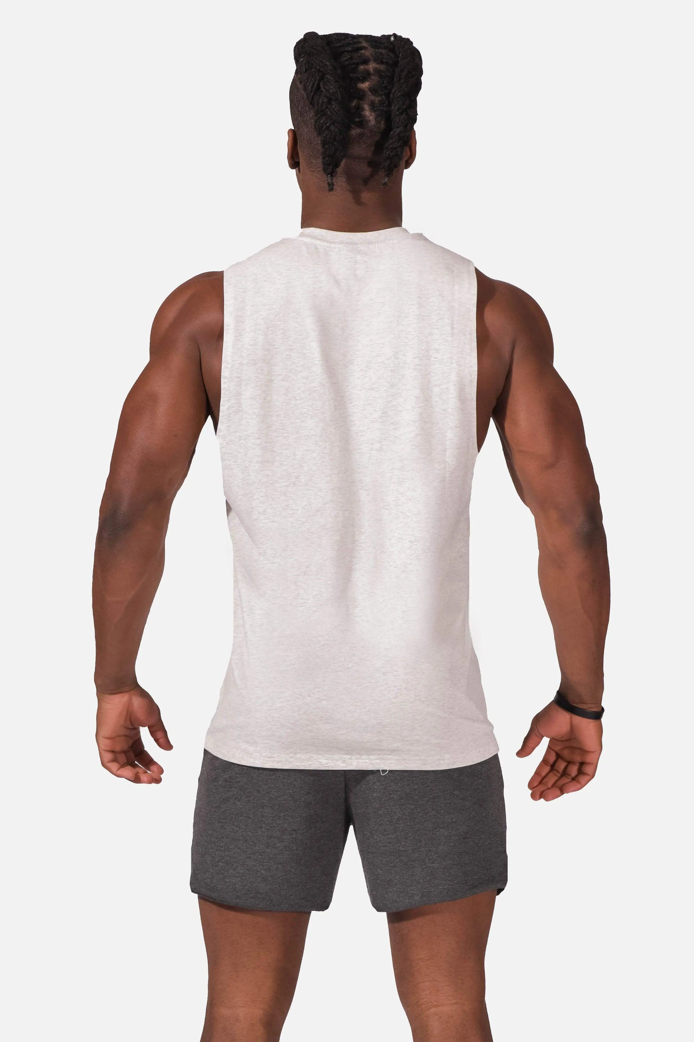 Apollo Men's Sleeveless Training Tee - Light Gray