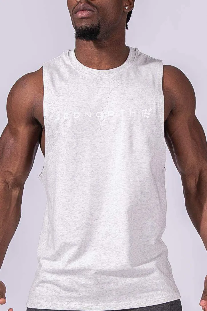 Apollo Men's Sleeveless Training Tee - Light Gray