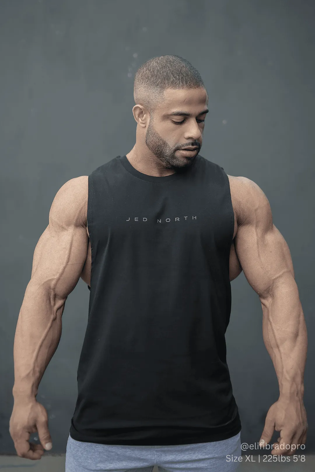Apollo Men's Sleeveless Training Tee - Obsidian Black