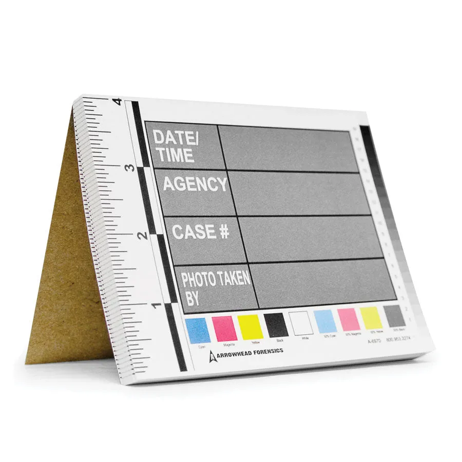 Arrowhead Forensics Photo Series Identifier Cards - 4 x 5.375 Inches - 25/pad