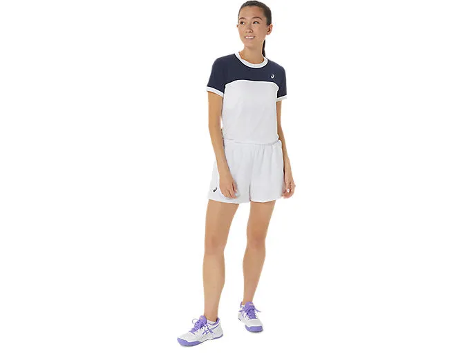 Asics Women's Court Tennis SHORT (Brilliant White)