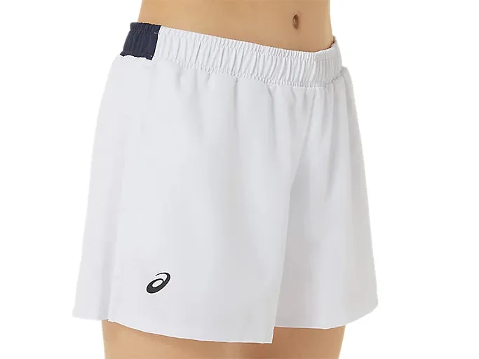 Asics Women's Court Tennis SHORT (Brilliant White)