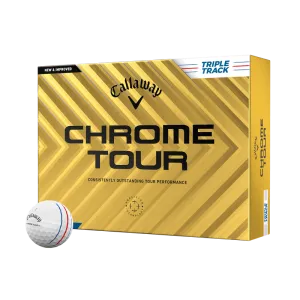 BALLE CALLAWAY CHROME TOUR 24 WHITE TRIPLE TRACK