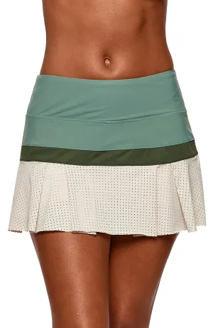 Baseline Color Block  Skort Agave