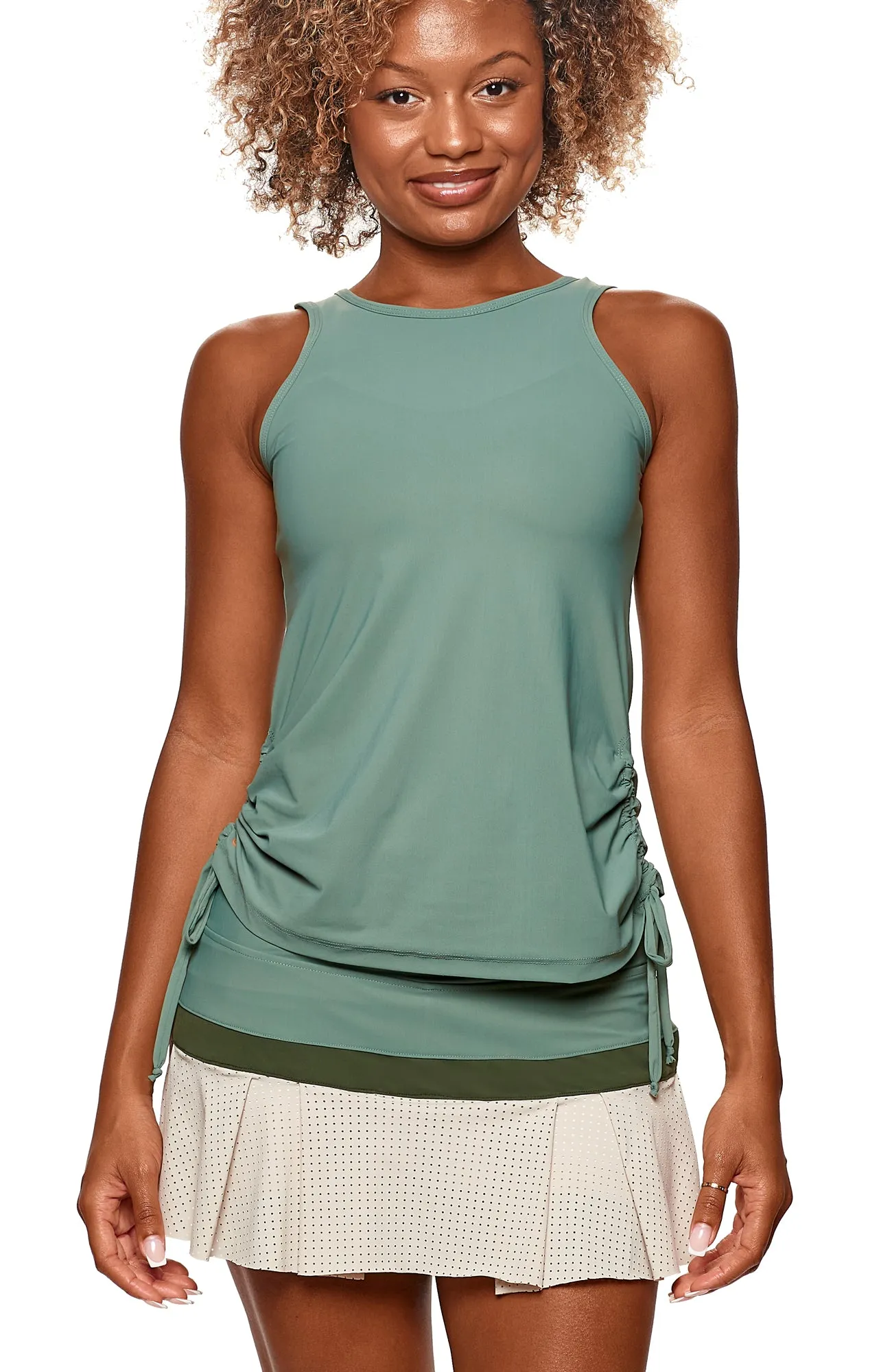 Baseline Color Block  Skort Agave