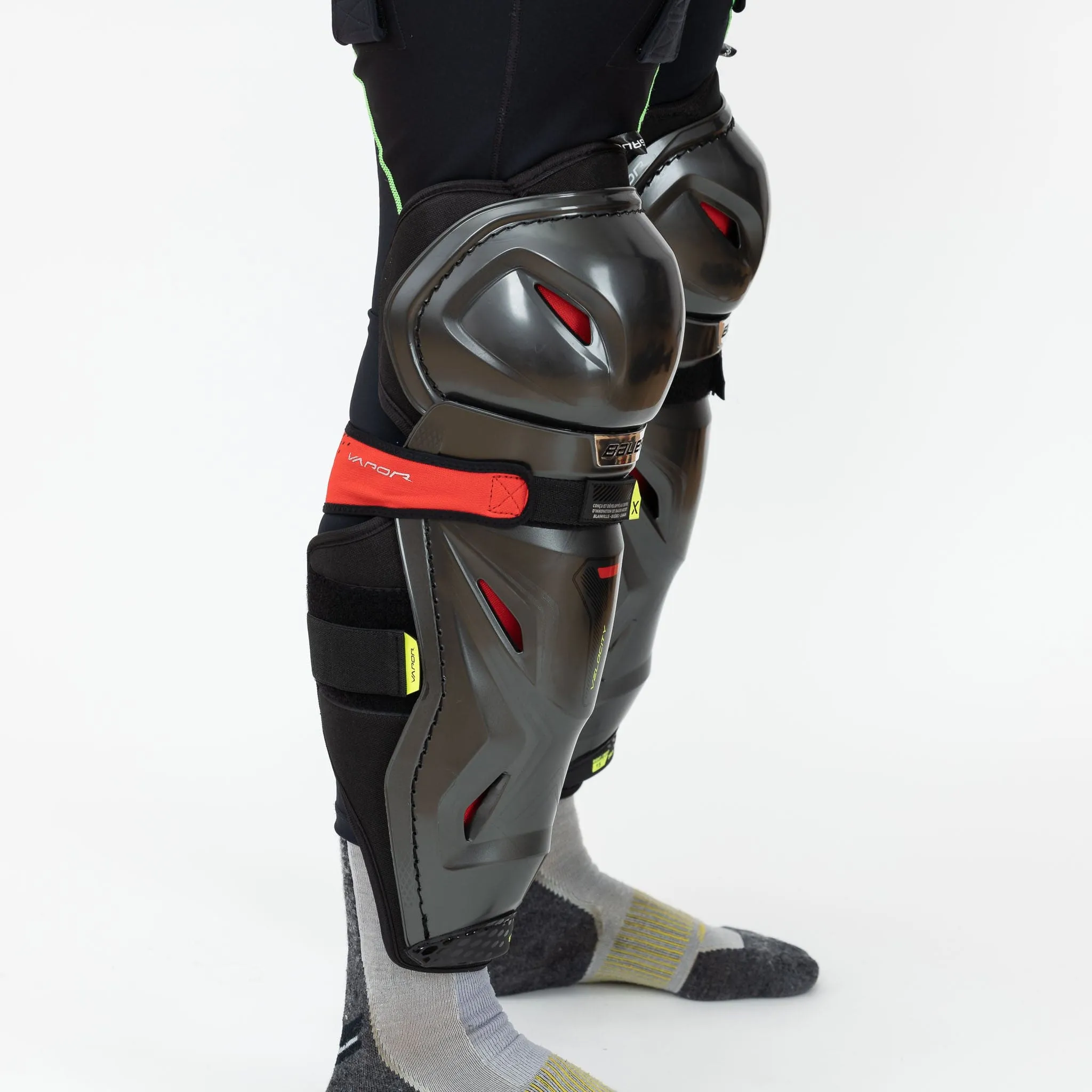 Bauer Vapor Velocity Junior Hockey Shin Guards - 2022