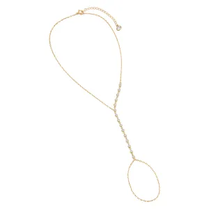 Bezel Hand Chain Bracelet