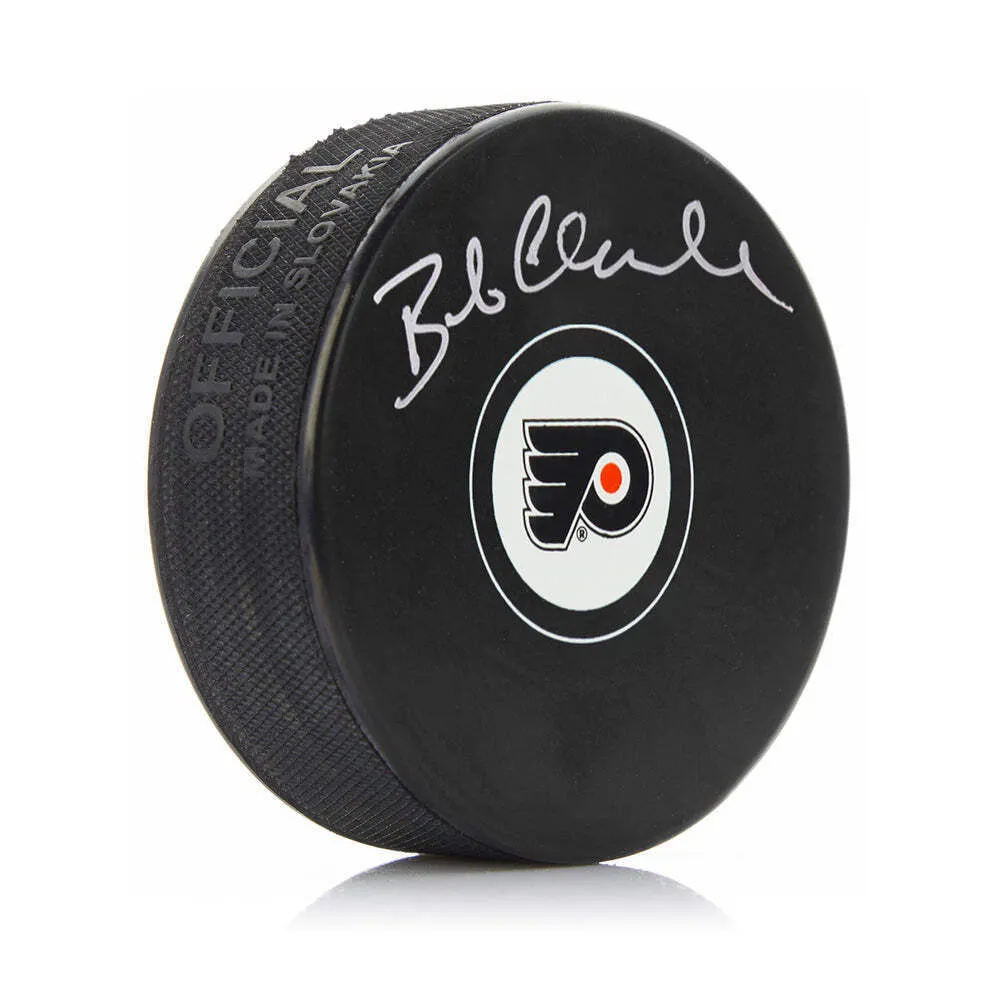 Bob Clarke Autographed Signed Philadelphia Flyers Hockey Logo Puck JSA PSA