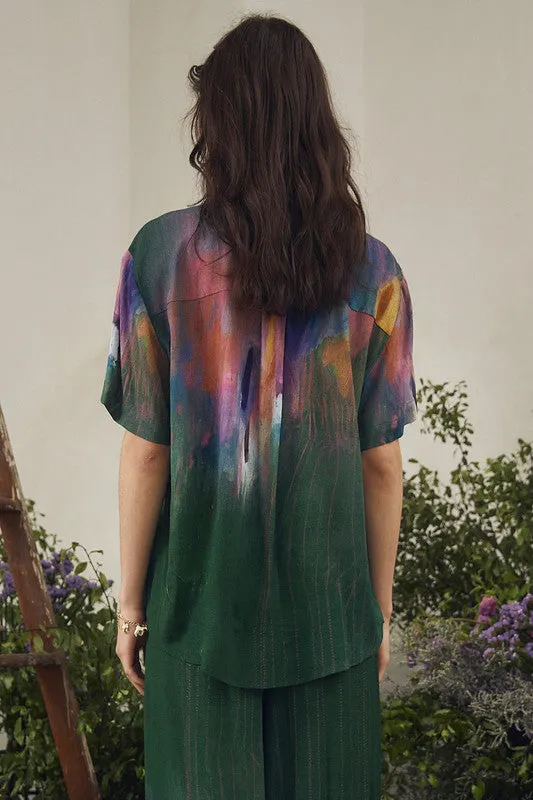 Bohemian Traders | Tapestry Classic Shirt in Bayberry