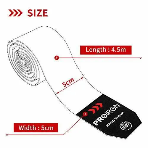 Boxing Hand Wraps, Boxing Bandages 4.5M/2.5M (Pair)