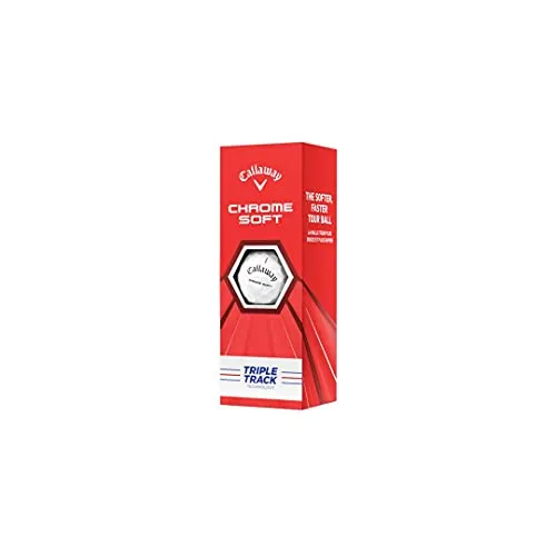 Callaway 2020 Chrome Soft Rubber Golf Balls (Triple Track White)