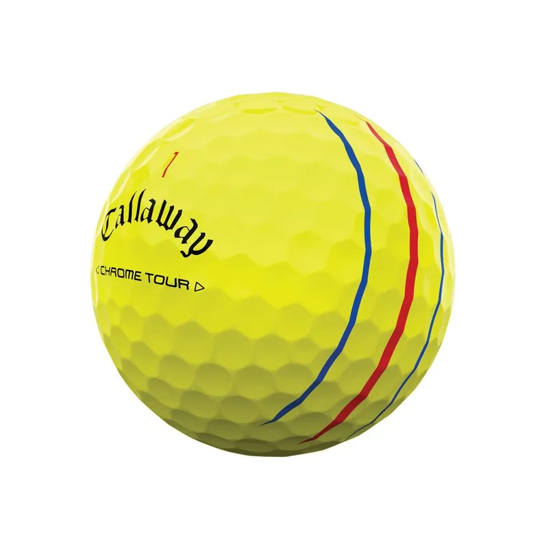 Callaway Chrome Tour Triple Track Yellow Golf Balls