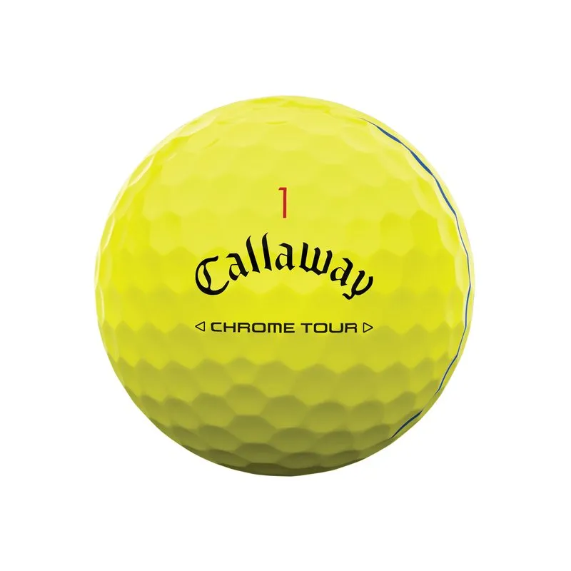 Callaway Chrome Tour Triple Track Yellow Golf Balls