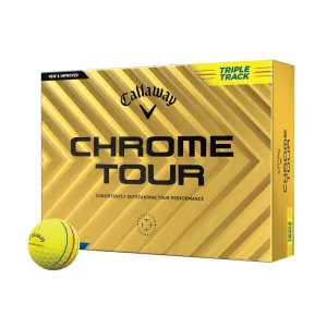 Callaway Chrome Tour Triple Track Yellow Golf Balls
