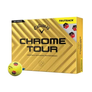 Callaway Chrome Tour TruTrack Yellow Golf Balls