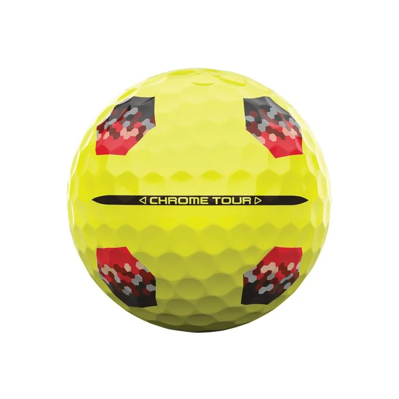 Callaway Chrome Tour TruTrack Yellow Golf Balls