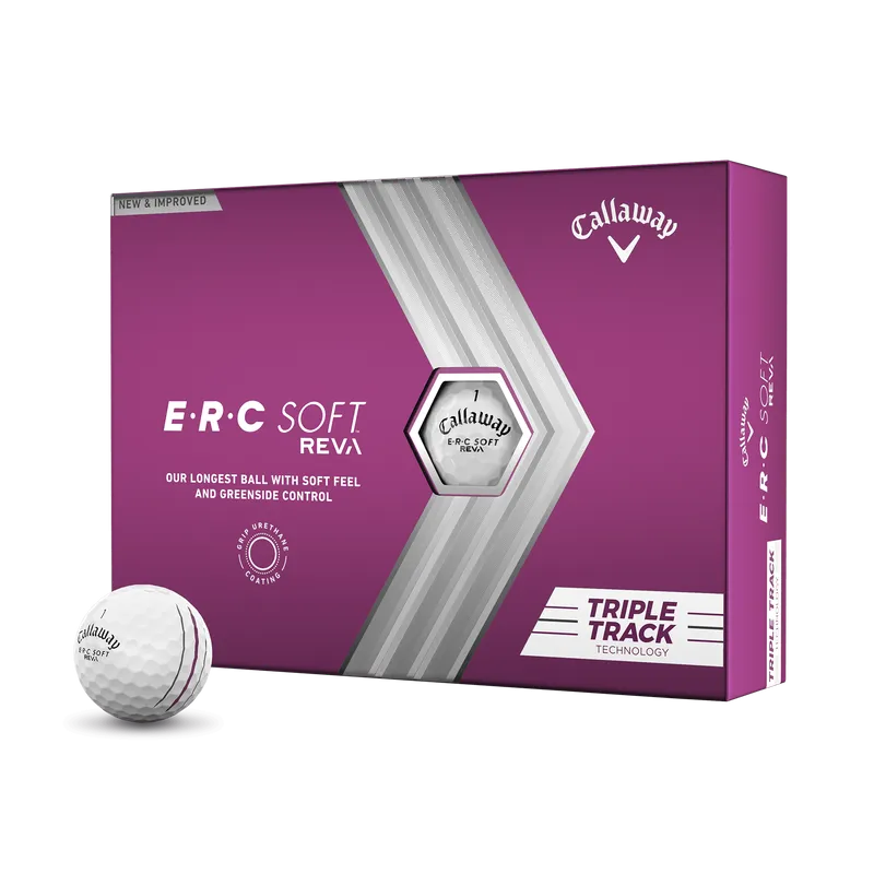Callaway ERC Soft Reva Triple Track Logo Golf Balls 2023