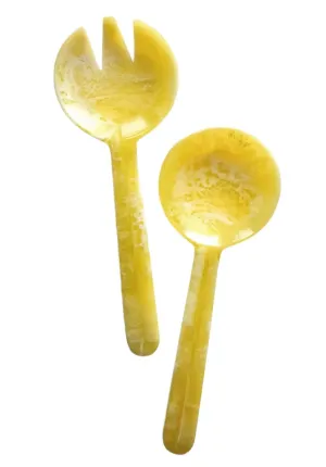Canary Yellow Resin Serving Set