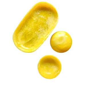 Canary Yellow Tray and Bowl Set
