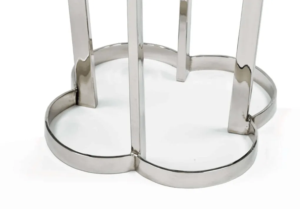 Clover Table - Polished Nickel