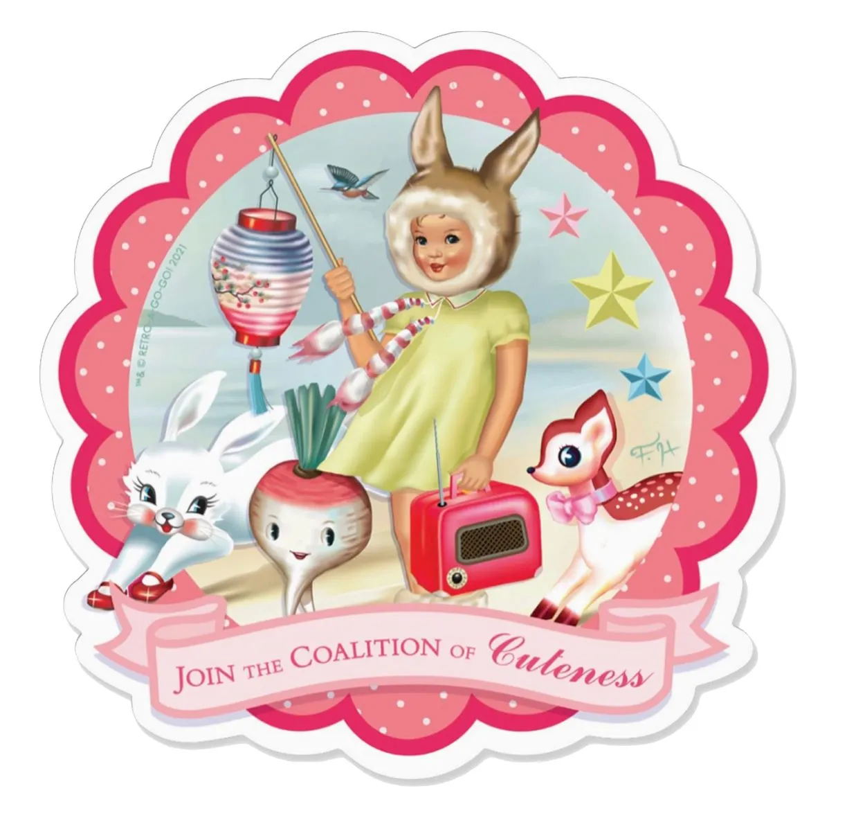 Coalition of Cuteness Vinyl Sticker