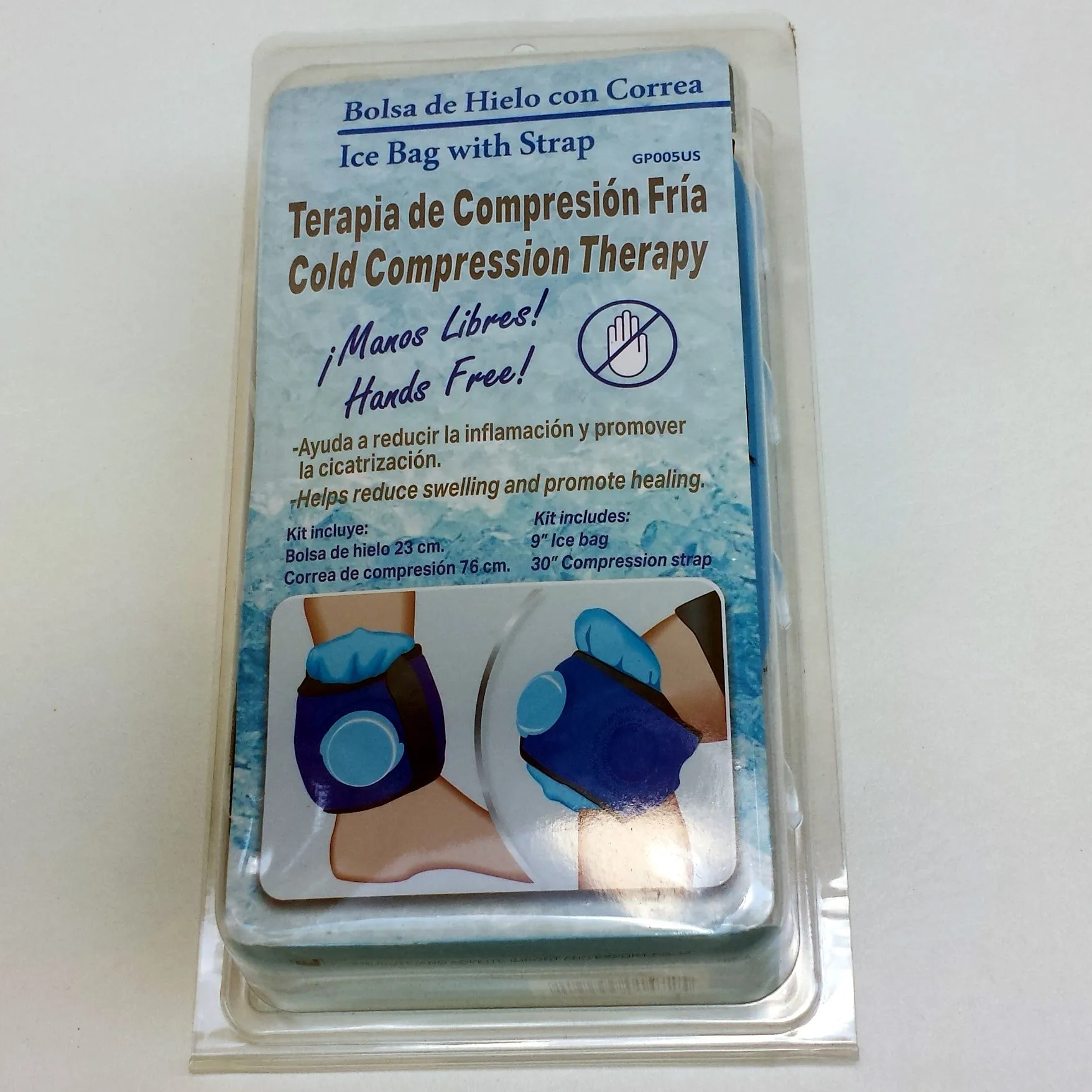 Cold Therapy Reusable Ice Bag w Strap ideal for Knees Ankles Elbows & Thighs NEW