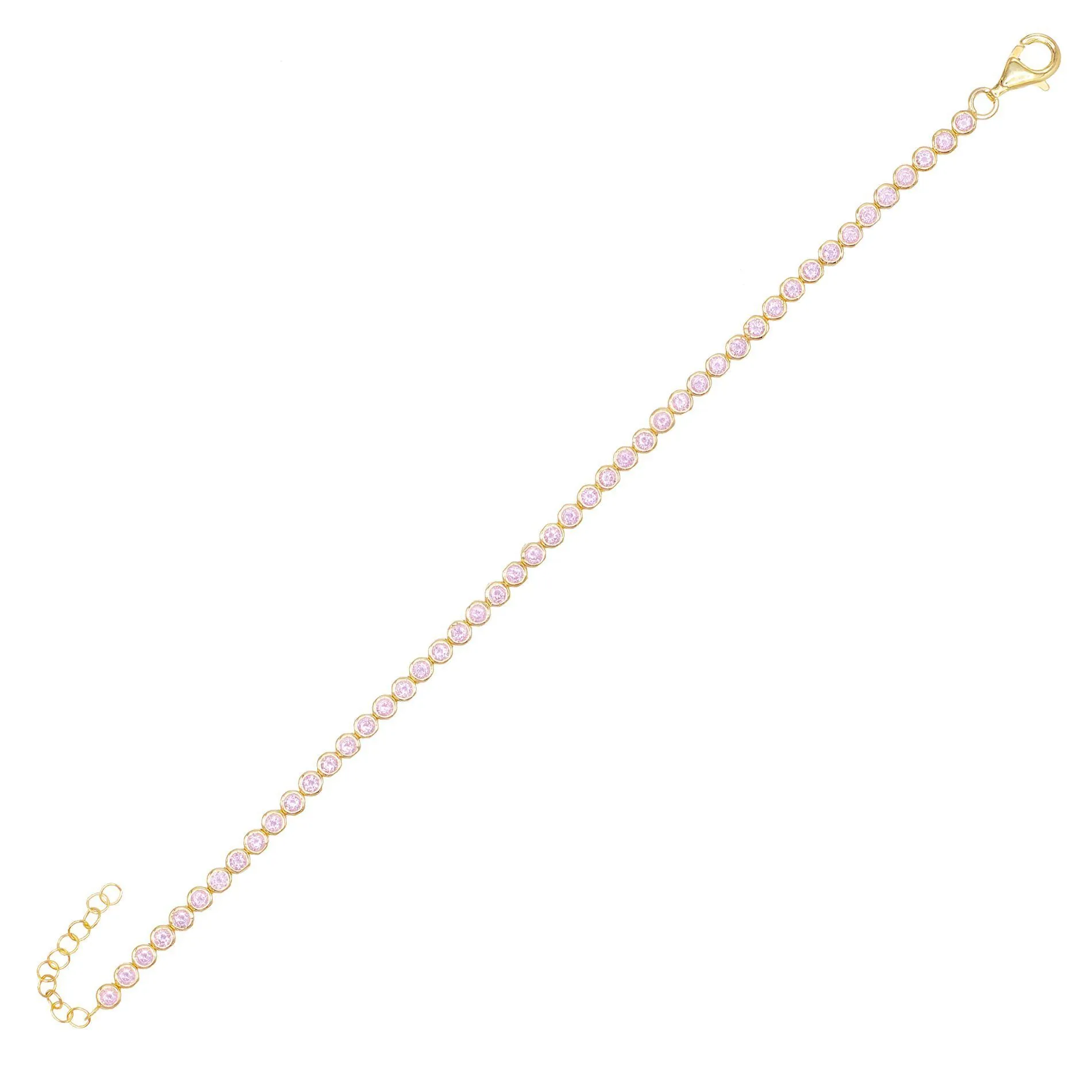 Colored Bezel Tennis Bracelet