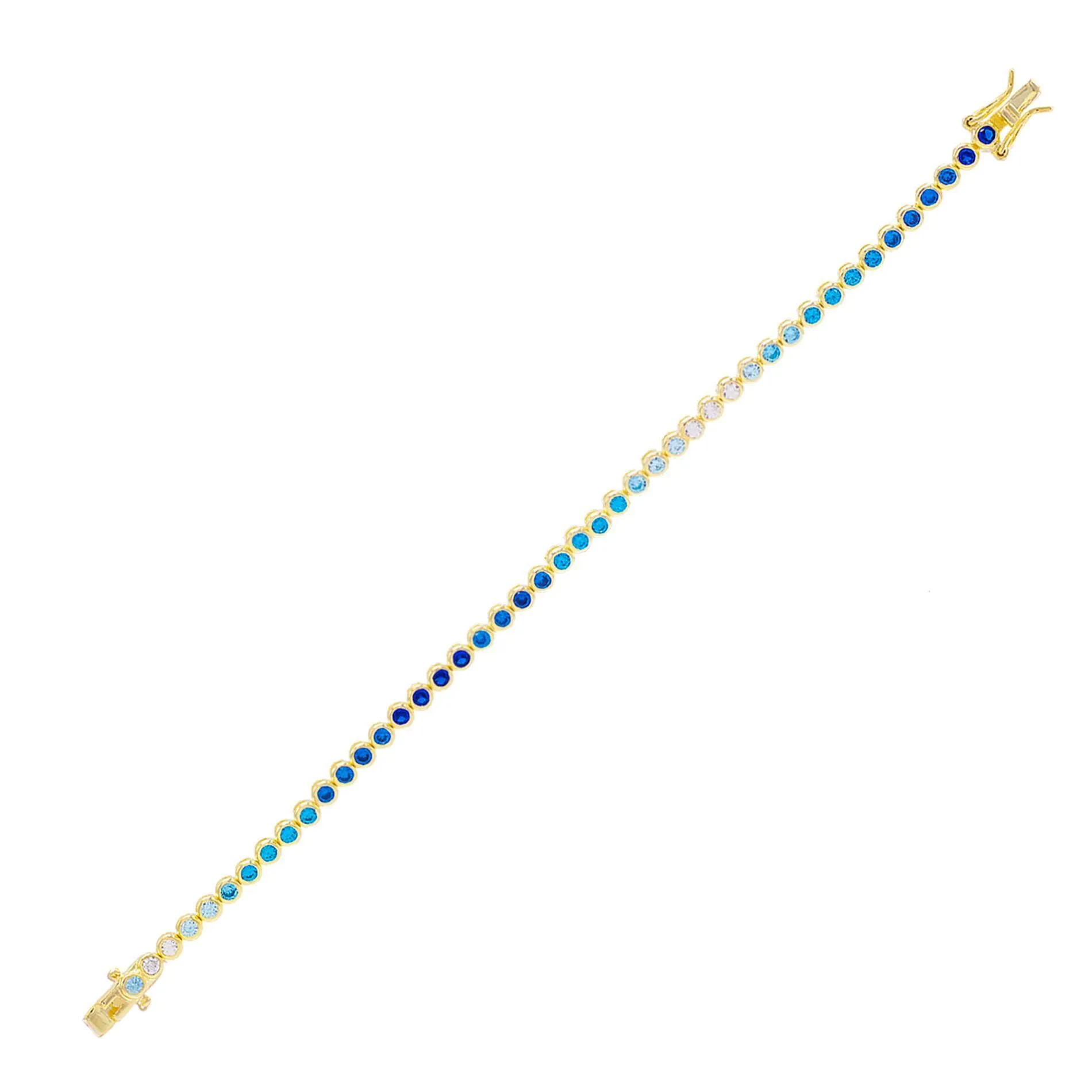 Colored Bezel Tennis Bracelet