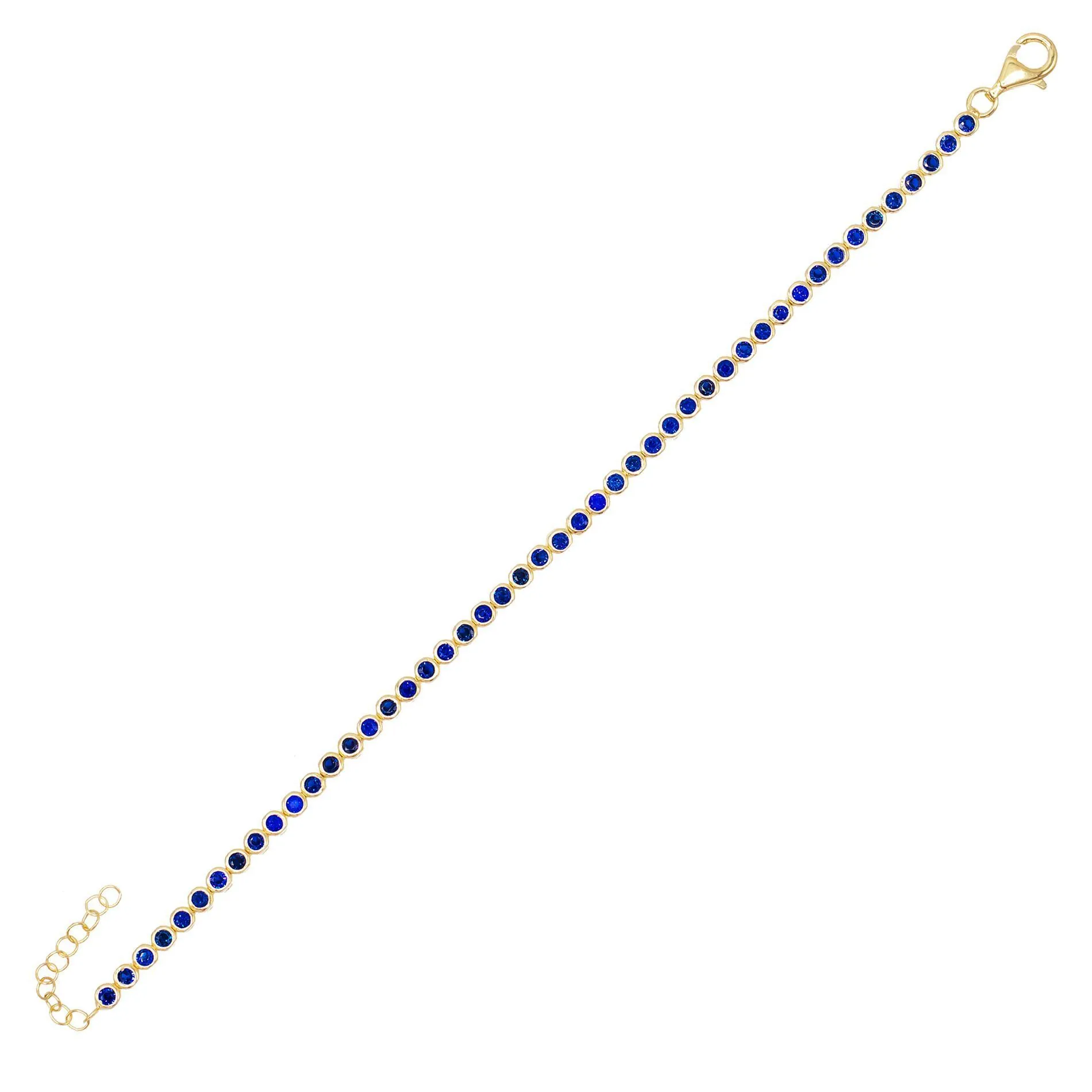 Colored Bezel Tennis Bracelet