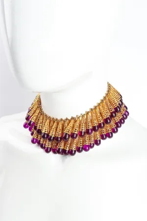 Cone Choker Ruff Necklace