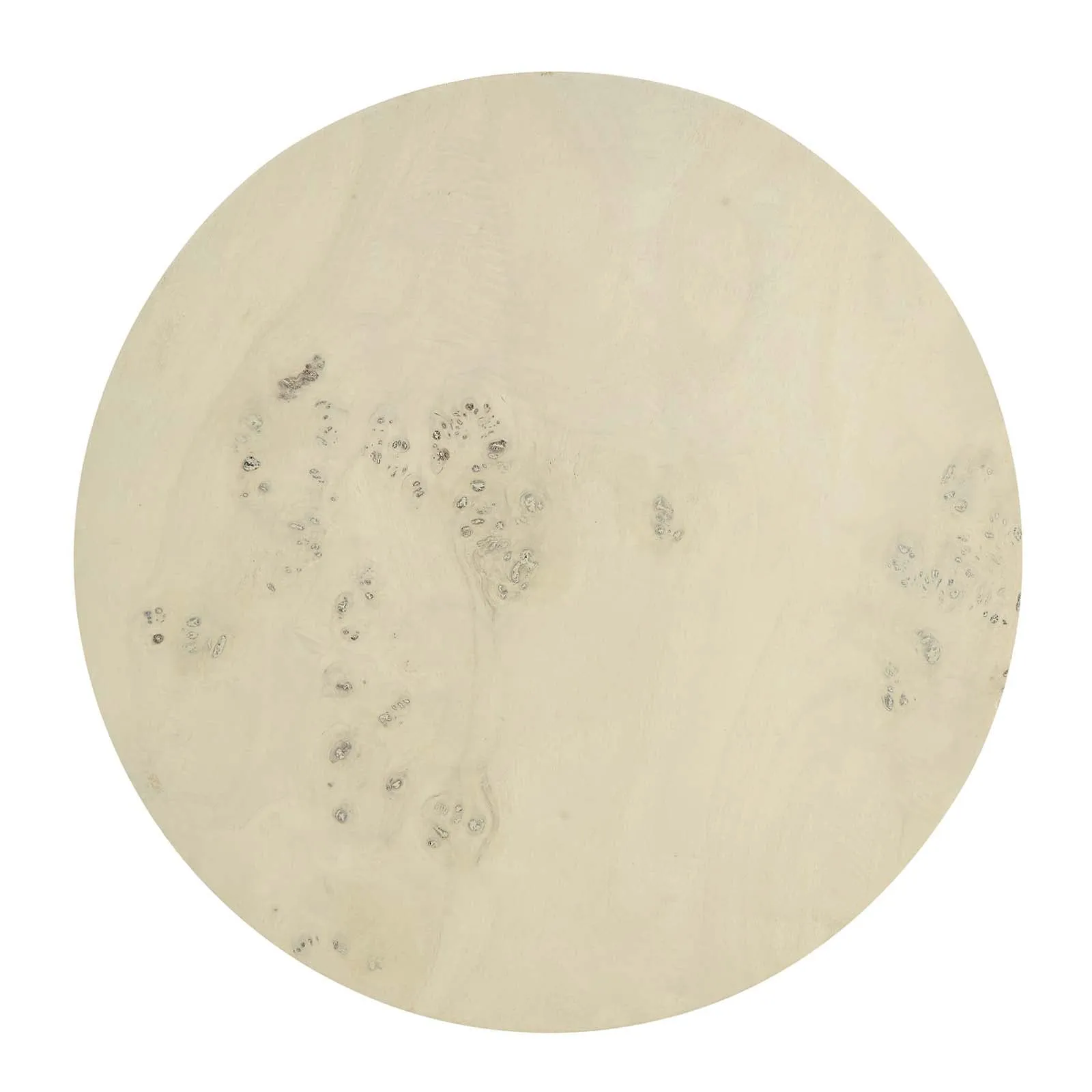 COSMOS ROUND BURL WOOD SIDE TABLE