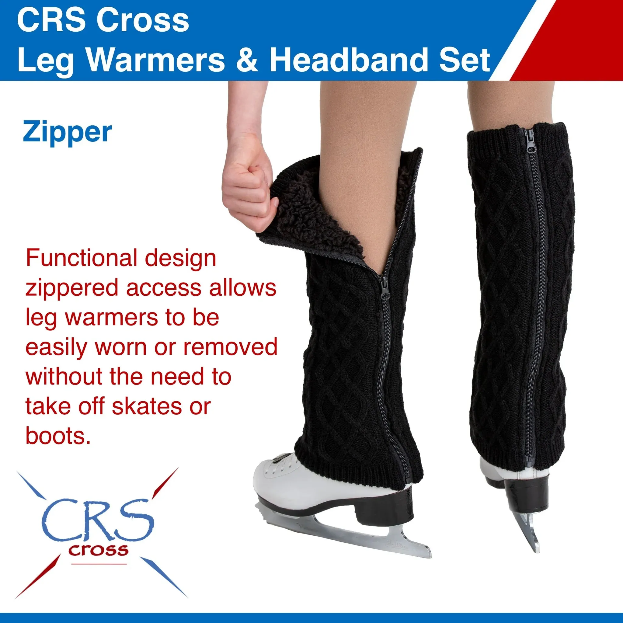 CRS Cross Leg Warmers and Headband Set