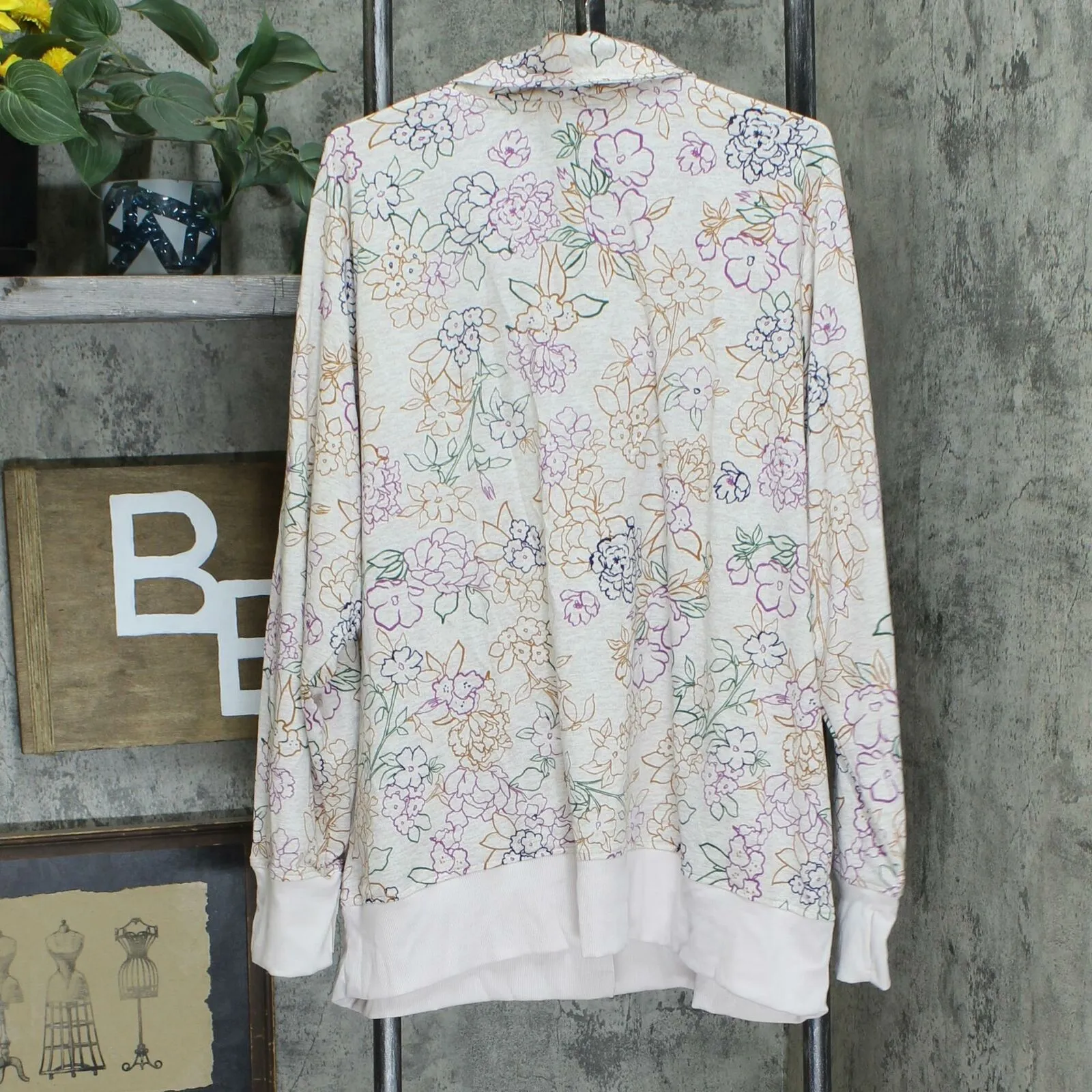Cuddl Duds Plus Size Lightweight Comfort Drape Front Cardigan