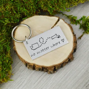 Custom Long Distance Keychain