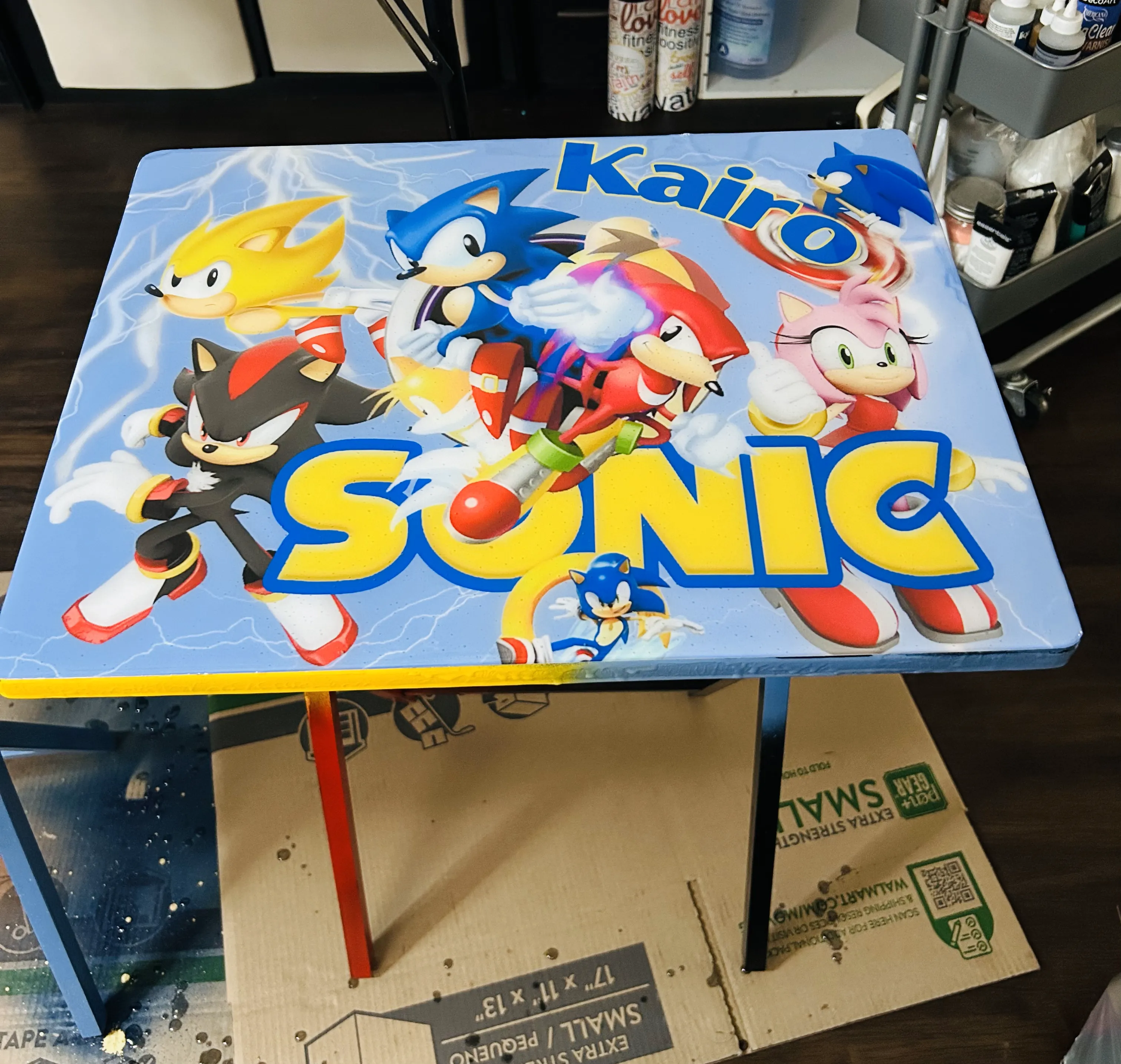 Custom Tray Tables-Epoxy Covered