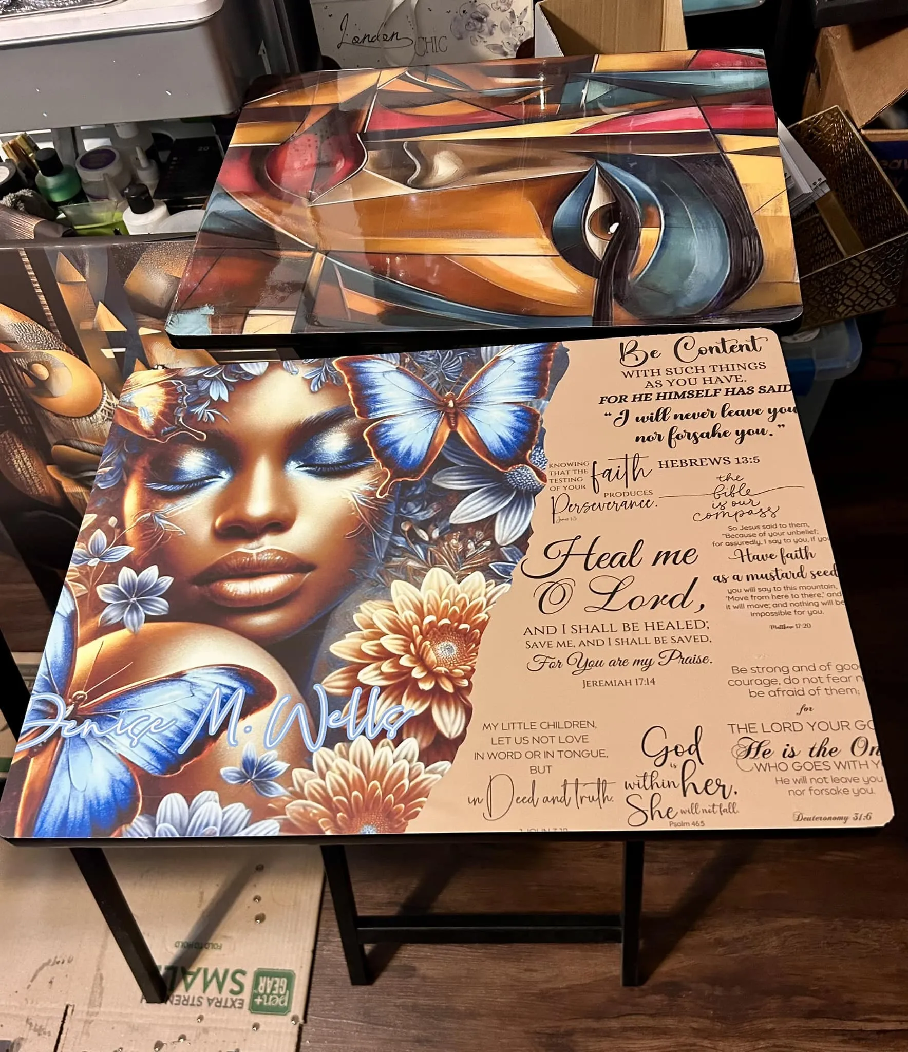 Custom Tray Tables-Epoxy Covered