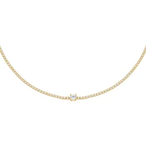 CZ Solitaire Tennis Choker
