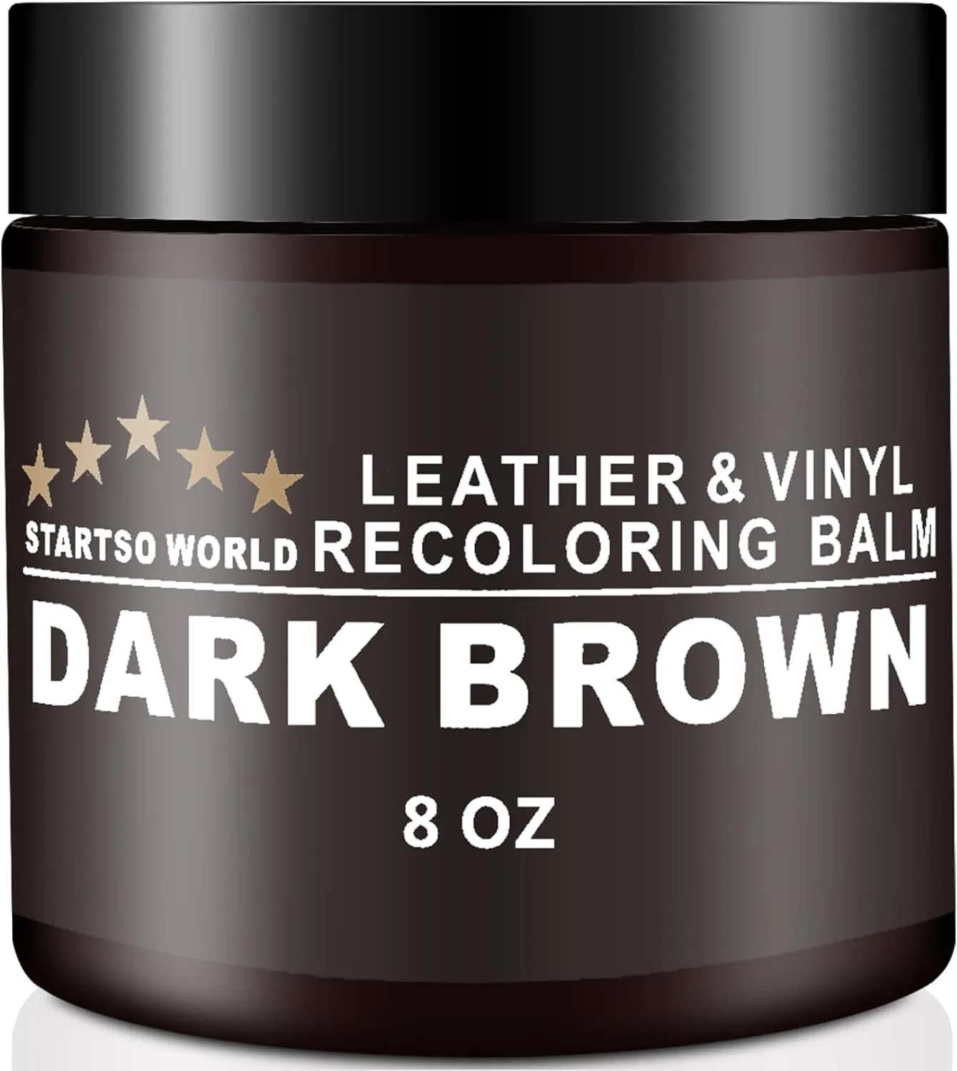 Dark Brown Leather Furniture Repair Balm, Color Restorer for Couches