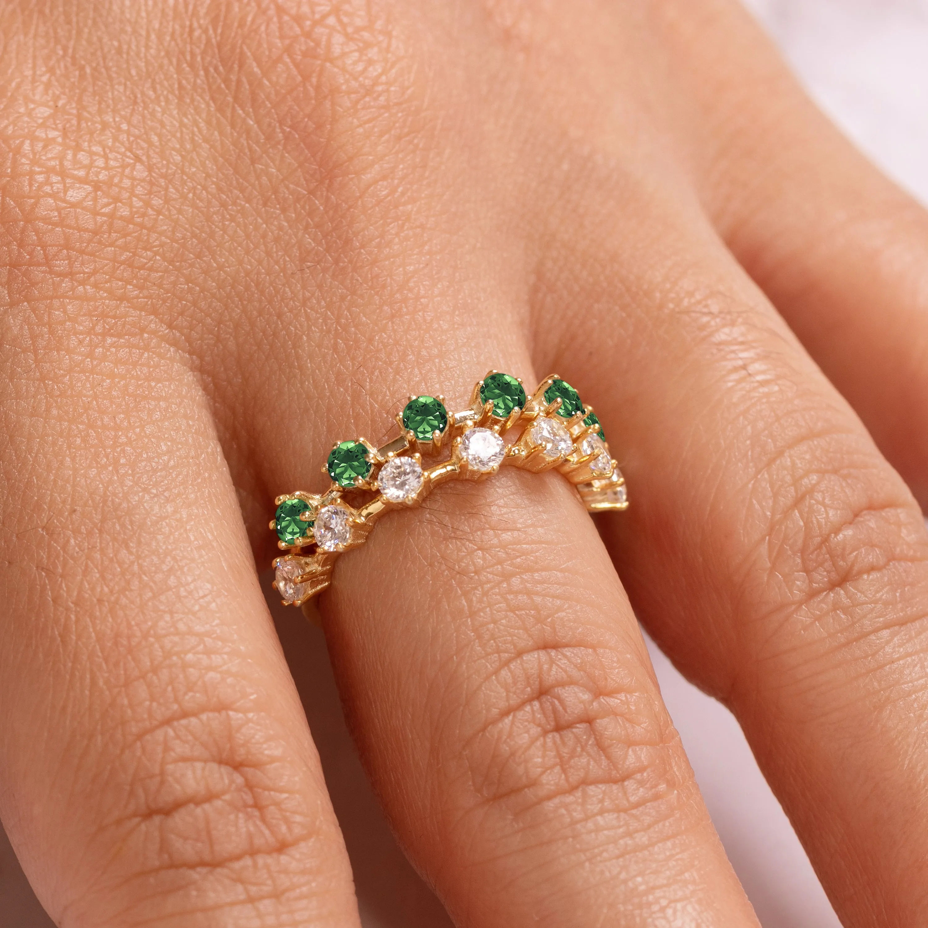 Distance Green Tourmaline Band
