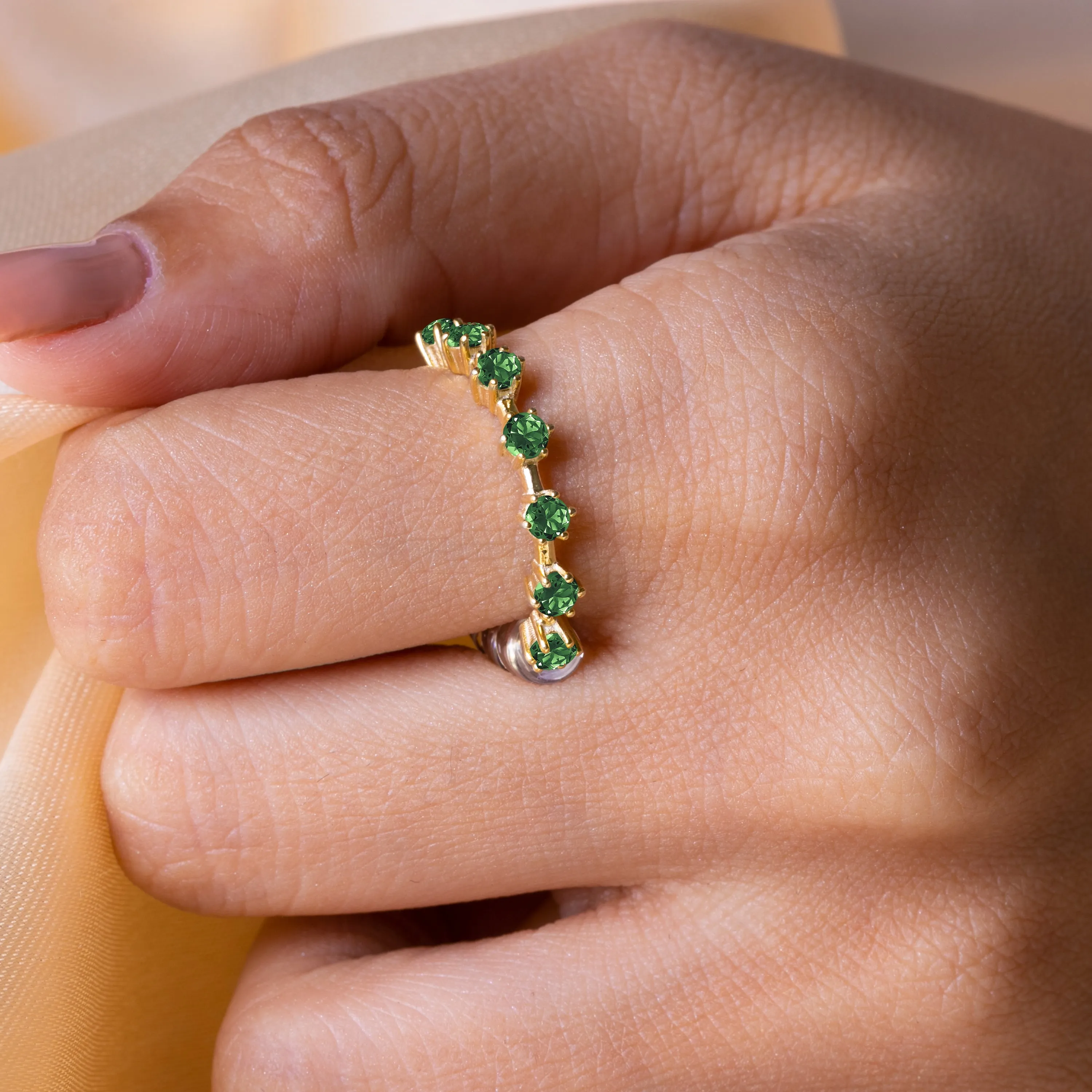 Distance Green Tourmaline Band