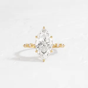 Distance Ring, Marquise Cut