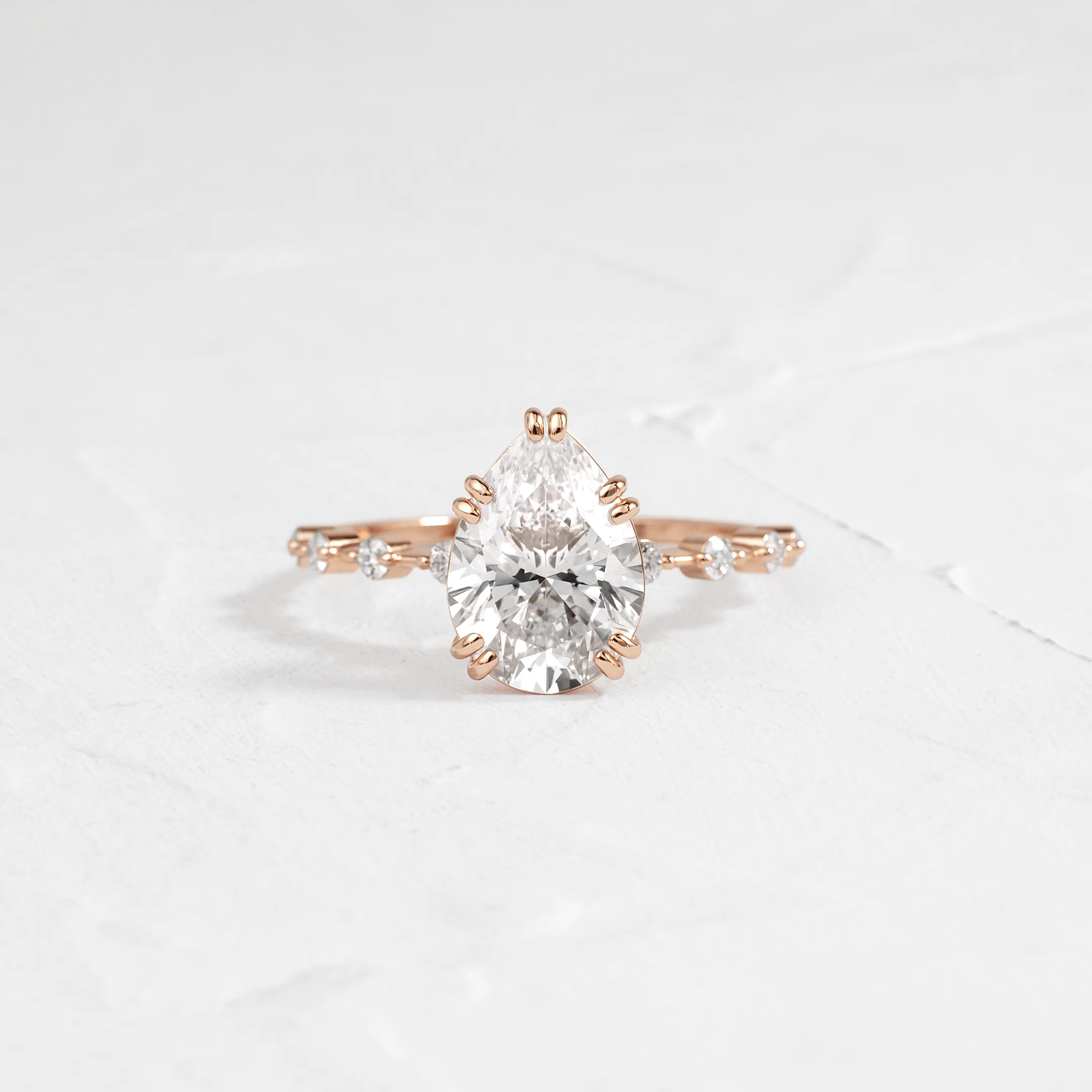 Distance Ring, Pear Cut