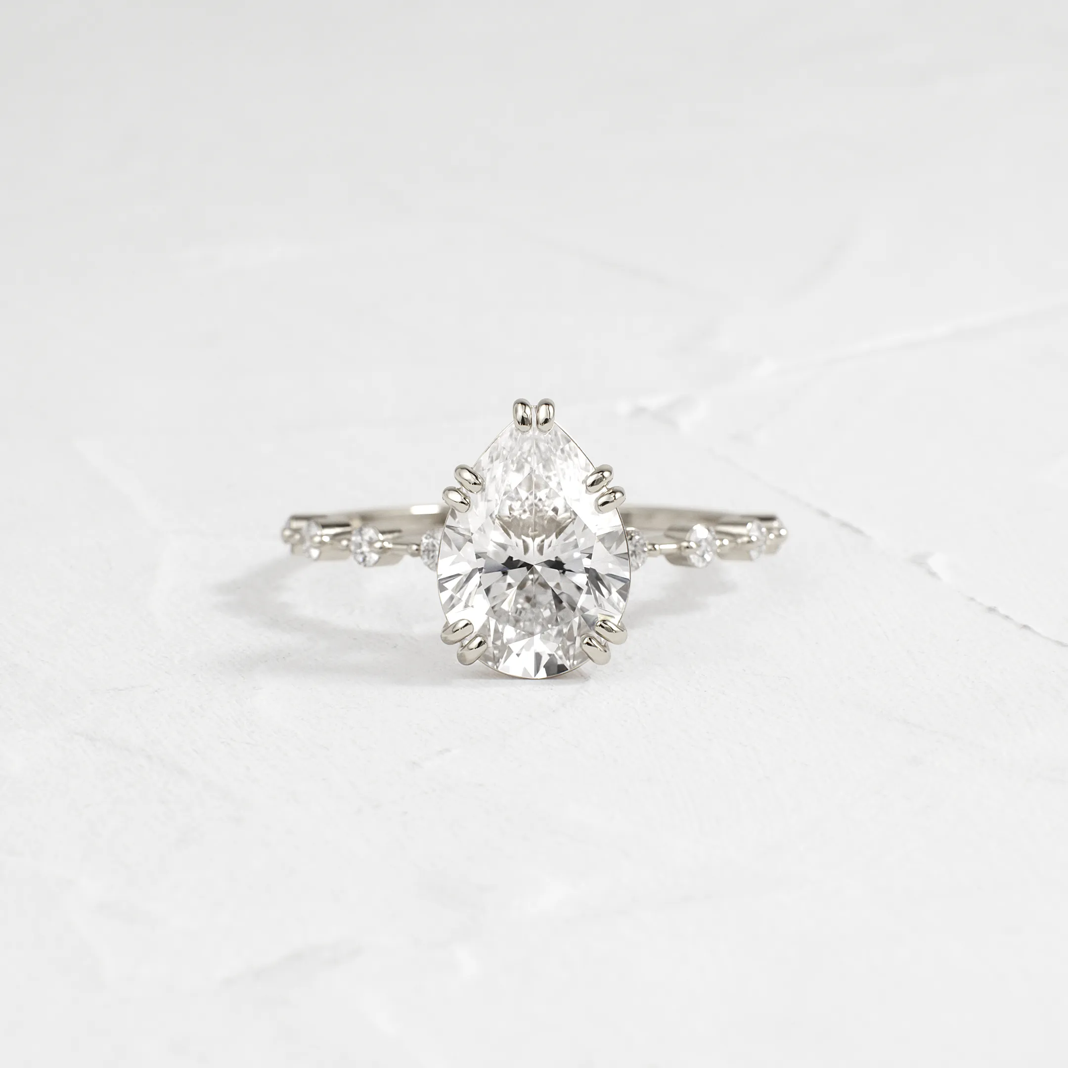 Distance Ring, Pear Cut