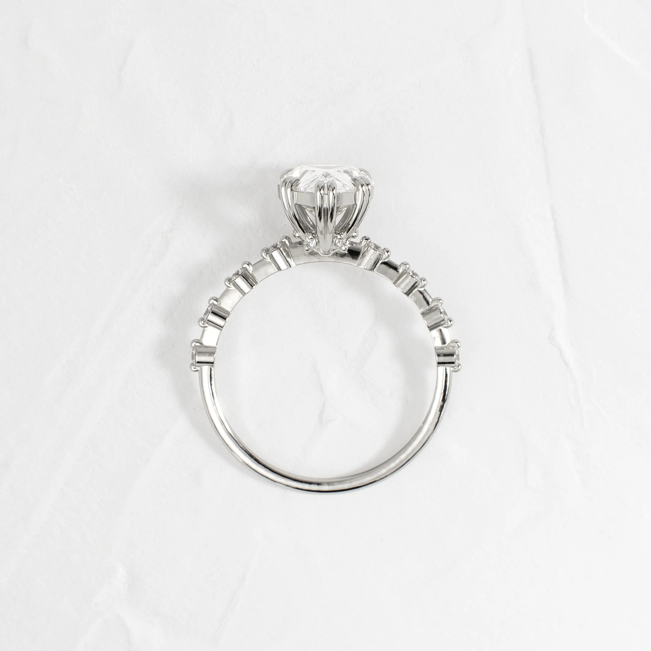 Distance Ring, Pear Cut