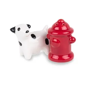 Dog/Hydrant Ceramic Salt & Pepper Shakers