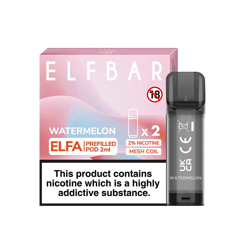 ELF BAR ELFA PRE-FILLED PODS - 2PCS - ONLY £2.39