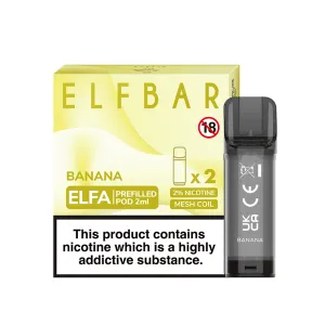 ELF BAR ELFA PRE-FILLED PODS - 2PCS - ONLY £2.39