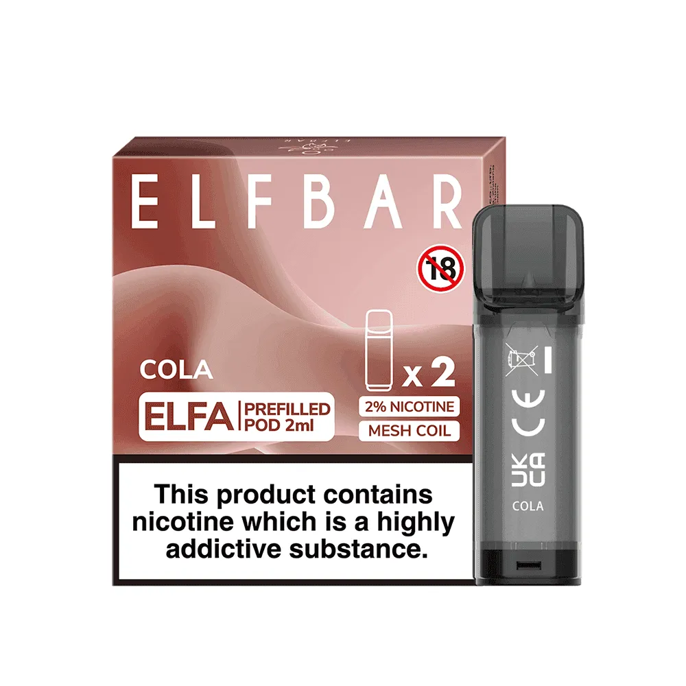 ELF BAR ELFA PRE-FILLED PODS - 2PCS - ONLY £2.39