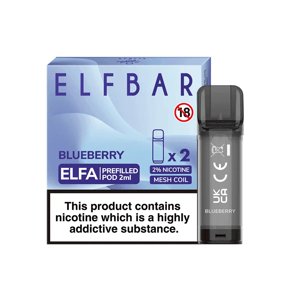ELF BAR ELFA PRE-FILLED PODS - 2PCS - ONLY £2.39